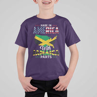 Made In America With Jamaica Parts T Shirt For Kid Jamaican American - Wonder Print Shop