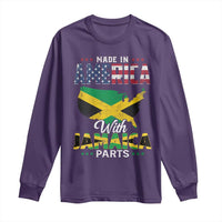 Made In America With Jamaica Parts Long Sleeve Shirt Jamaican American - Wonder Print Shop