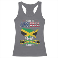 Made In America With Jamaica Parts Racerback Tank Top Jamaican American - Wonder Print Shop