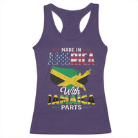 Made In America With Jamaica Parts Racerback Tank Top Jamaican American - Wonder Print Shop