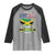 Made In America With Jamaica Parts Raglan Shirt Jamaican American - Wonder Print Shop