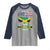 Made In America With Jamaica Parts Raglan Shirt Jamaican American - Wonder Print Shop