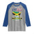 Made In America With Jamaica Parts Raglan Shirt Jamaican American - Wonder Print Shop