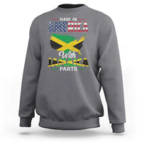Made In America With Jamaica Parts Sweatshirt Jamaican American - Wonder Print Shop