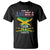 Made In America With Jamaica Parts T Shirt Jamaican American - Wonder Print Shop