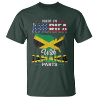 Made In America With Jamaica Parts T Shirt Jamaican American - Wonder Print Shop