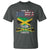 Made In America With Jamaica Parts T Shirt Jamaican American - Wonder Print Shop
