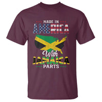 Made In America With Jamaica Parts T Shirt Jamaican American - Wonder Print Shop