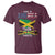 Made In America With Jamaica Parts T Shirt Jamaican American - Wonder Print Shop