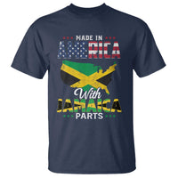 Made In America With Jamaica Parts T Shirt Jamaican American - Wonder Print Shop