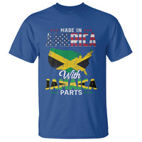Made In America With Jamaica Parts T Shirt Jamaican American - Wonder Print Shop