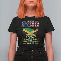 Made In America With Jamaica Parts T Shirt For Women Jamaican American - Wonder Print Shop