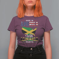 Made In America With Jamaica Parts T Shirt For Women Jamaican American - Wonder Print Shop