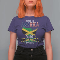 Made In America With Jamaica Parts T Shirt For Women Jamaican American - Wonder Print Shop