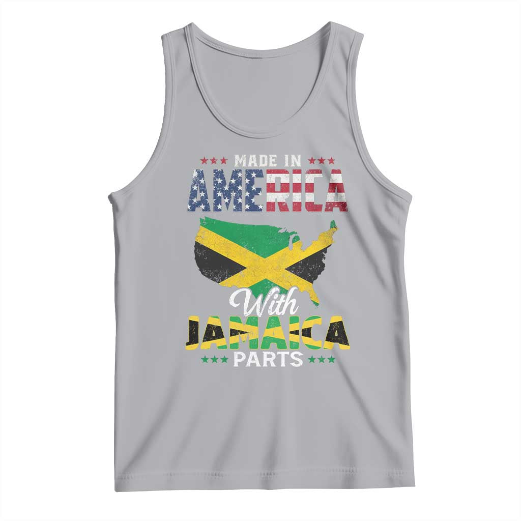 Made In America With Jamaica Parts Tank Top Jamaican American - Wonder Print Shop