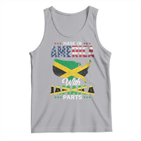 Made In America With Jamaica Parts Tank Top Jamaican American - Wonder Print Shop