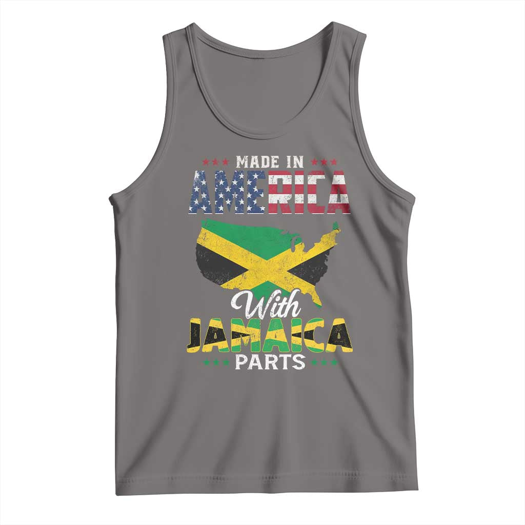 Made In America With Jamaica Parts Tank Top Jamaican American - Wonder Print Shop
