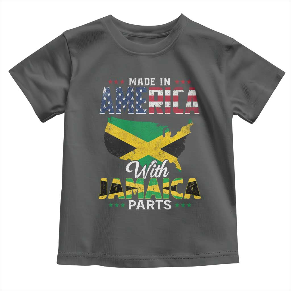 Made In America With Jamaica Parts Toddler T Shirt Jamaican American - Wonder Print Shop