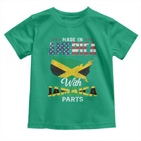 Made In America With Jamaica Parts Toddler T Shirt Jamaican American - Wonder Print Shop