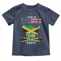 Made In America With Jamaica Parts Toddler T Shirt Jamaican American - Wonder Print Shop