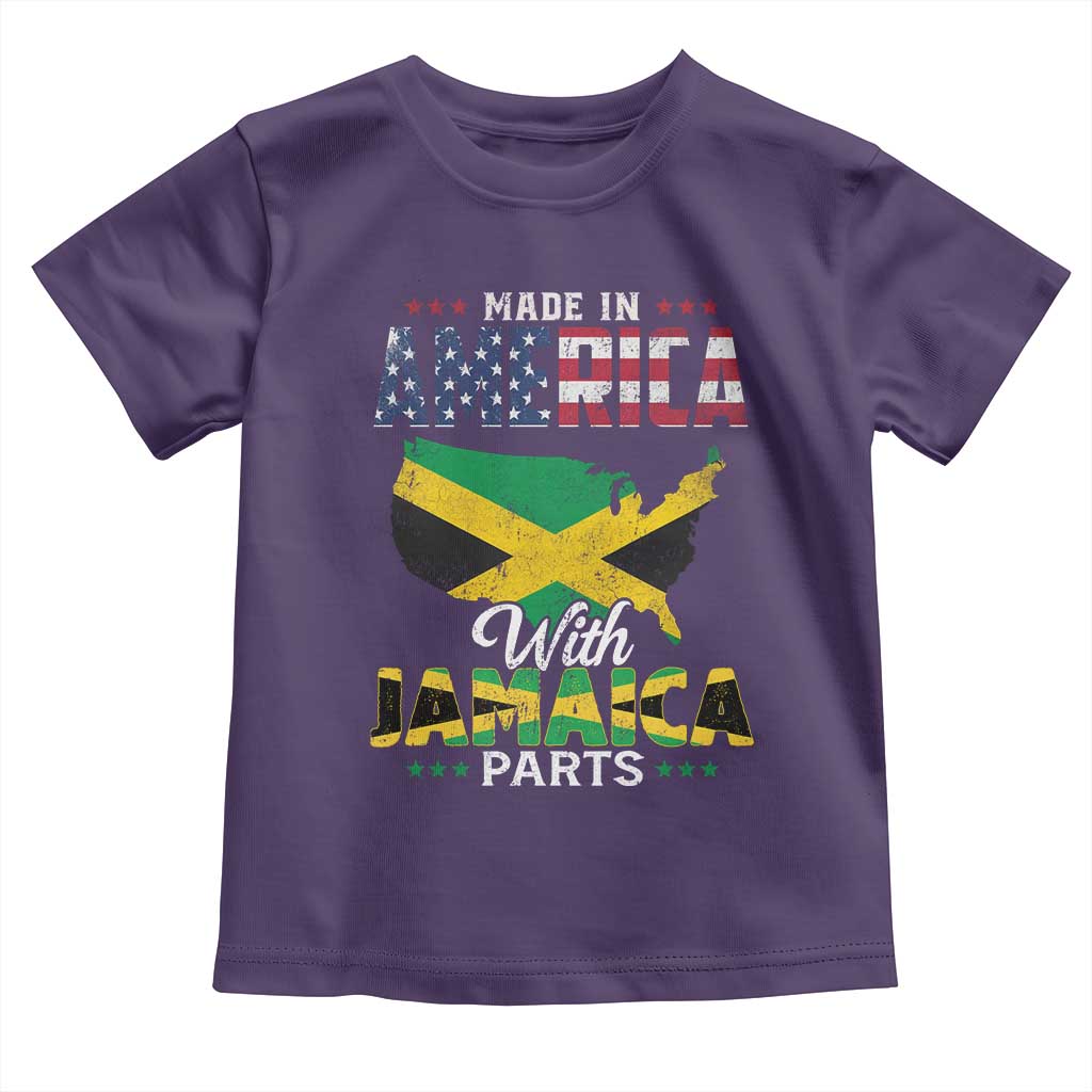 Made In America With Jamaica Parts Toddler T Shirt Jamaican American - Wonder Print Shop