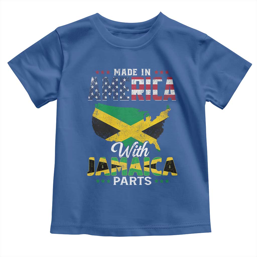Made In America With Jamaica Parts Toddler T Shirt Jamaican American - Wonder Print Shop