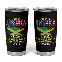 Made In America With Jamaica Parts Tumbler Cup Jamaican American - Wonder Print Shop