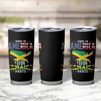 Made In America With Jamaica Parts Tumbler Cup Jamaican American - Wonder Print Shop