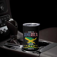 Made In America With Jamaica Parts Tumbler Cup Jamaican American - Wonder Print Shop