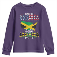 Made In America With Jamaica Parts Youth Sweatshirt Jamaican American - Wonder Print Shop