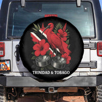 Trinidadian and Tobagonian Pride Spare Tire Cover Trinidadian Roots Scarlet Ibis Steelpans - Wonder Print Shop
