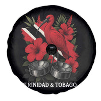 Trinidadian and Tobagonian Pride Spare Tire Cover Trinidadian Roots Scarlet Ibis Steelpans - Wonder Print Shop