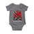 Trinidadian and Tobagonian Pride Baby Onesie Trinidadian Roots Scarlet Ibis Steelpans - Wonder Print Shop