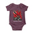 Trinidadian and Tobagonian Pride Baby Onesie Trinidadian Roots Scarlet Ibis Steelpans - Wonder Print Shop