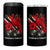 Trinidadian and Tobagonian Pride 4 in 1 Can Cooler Tumbler Trinidadian Roots Scarlet Ibis Steelpans - Wonder Print Shop
