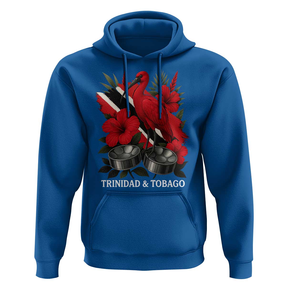 Trinidadian and Tobagonian Pride Hoodie Trinidadian Roots Scarlet Ibis Steelpans - Wonder Print Shop