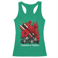 Trinidadian and Tobagonian Pride Racerback Tank Top Trinidadian Roots Scarlet Ibis Steelpans - Wonder Print Shop