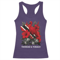 Trinidadian and Tobagonian Pride Racerback Tank Top Trinidadian Roots Scarlet Ibis Steelpans - Wonder Print Shop