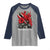Trinidadian and Tobagonian Pride Raglan Shirt Trinidadian Roots Scarlet Ibis Steelpans - Wonder Print Shop