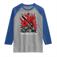 Trinidadian and Tobagonian Pride Raglan Shirt Trinidadian Roots Scarlet Ibis Steelpans - Wonder Print Shop