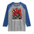 Trinidadian and Tobagonian Pride Raglan Shirt Trinidadian Roots Scarlet Ibis Steelpans - Wonder Print Shop
