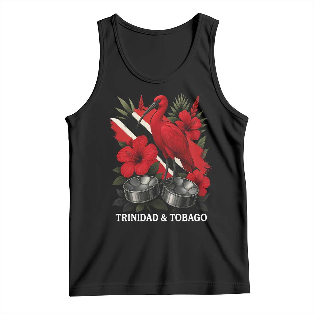 Trinidadian and Tobagonian Pride Tank Top Trinidadian Roots Scarlet Ibis Steelpans - Wonder Print Shop