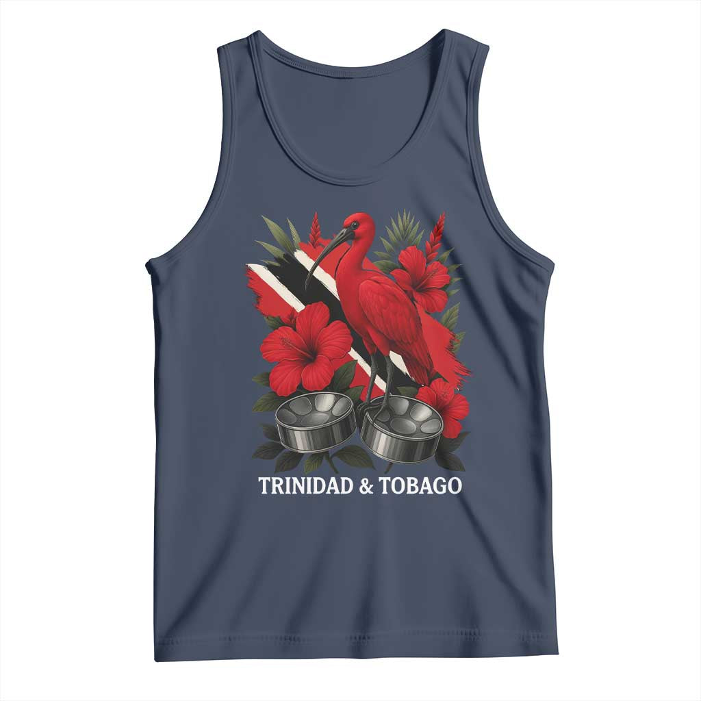 Trinidadian and Tobagonian Pride Tank Top Trinidadian Roots Scarlet Ibis Steelpans - Wonder Print Shop