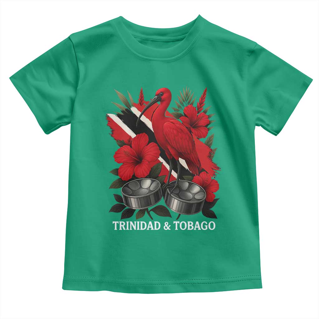 Trinidadian and Tobagonian Pride Toddler T Shirt Trinidadian Roots Scarlet Ibis Steelpans - Wonder Print Shop