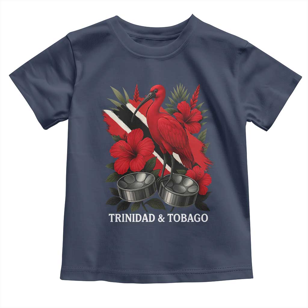 Trinidadian and Tobagonian Pride Toddler T Shirt Trinidadian Roots Scarlet Ibis Steelpans - Wonder Print Shop