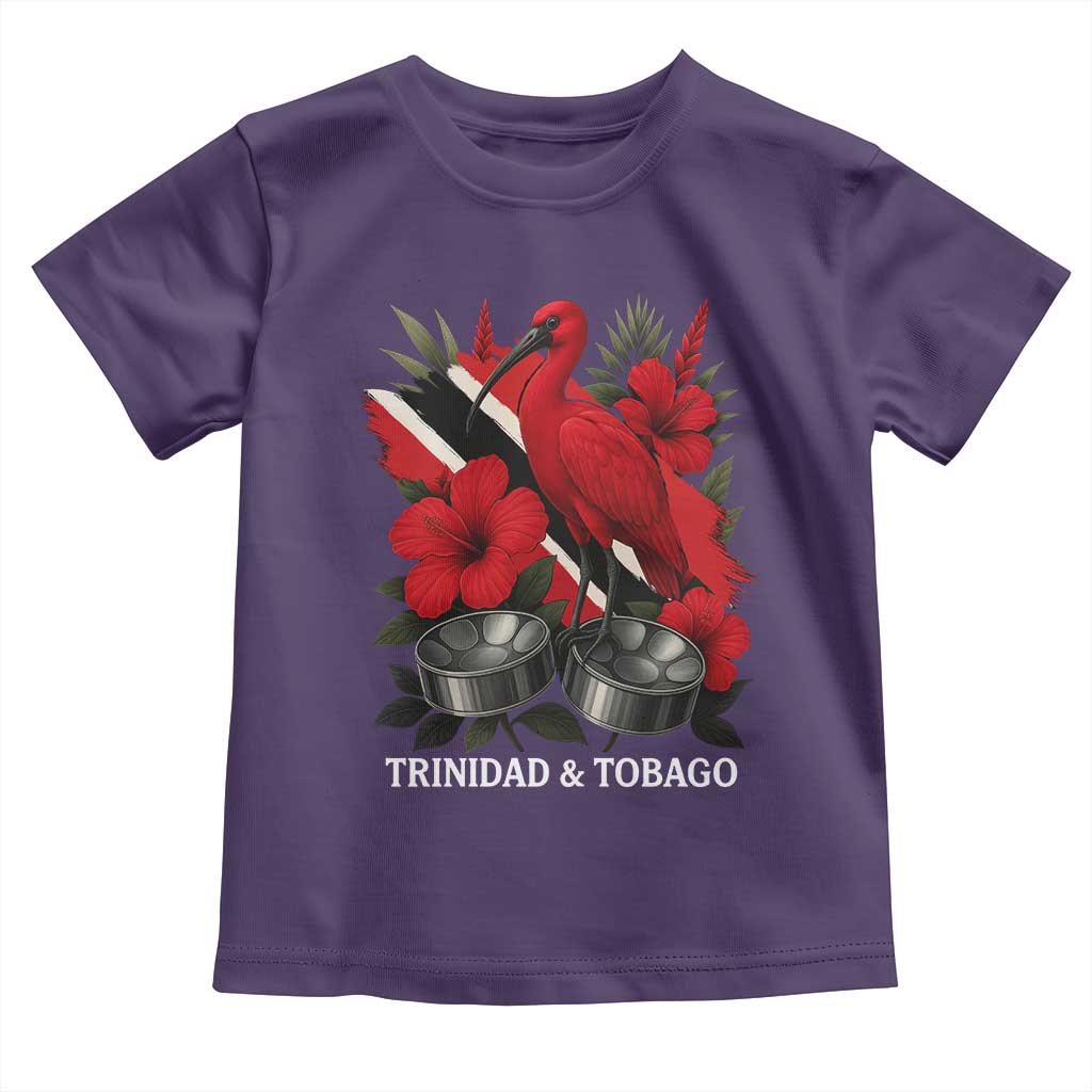 Trinidadian and Tobagonian Pride Toddler T Shirt Trinidadian Roots Scarlet Ibis Steelpans - Wonder Print Shop