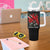 Trinidadian and Tobagonian Pride Tumbler With Handle Trinidadian Roots Scarlet Ibis Steelpans - Wonder Print Shop