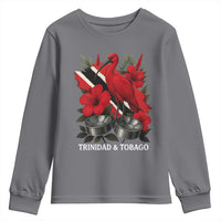 Trinidadian and Tobagonian Pride Youth Sweatshirt Trinidadian Roots Scarlet Ibis Steelpans - Wonder Print Shop