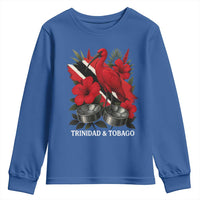Trinidadian and Tobagonian Pride Youth Sweatshirt Trinidadian Roots Scarlet Ibis Steelpans - Wonder Print Shop