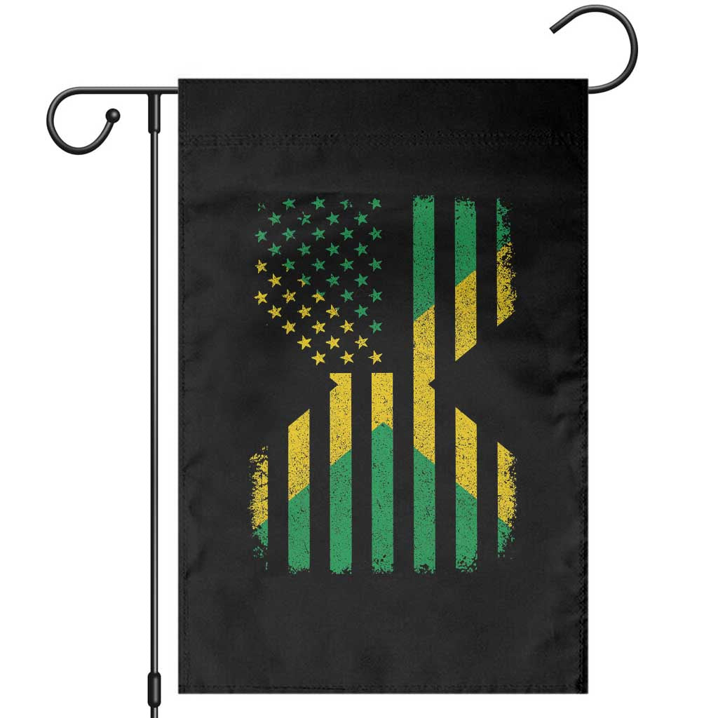 Jamaican American Distressed Patriotic Flag Garden Flag - Wonder Print Shop